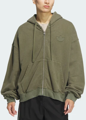 adidas Originals 復古橄欖綠洗舊連帽外套長袖夾克 JM7286 Lookbook adidas Originals 復古橄欖綠洗舊連帽外套長袖夾克 JM7286