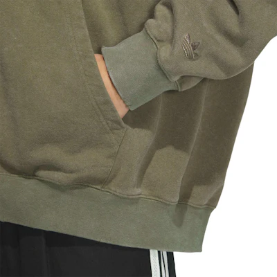 adidas Originals 復古橄欖綠洗舊連帽外套長袖夾克 JM7286 Details for adidas Originals 復古橄欖綠洗舊連帽外套長袖夾克 JM7286