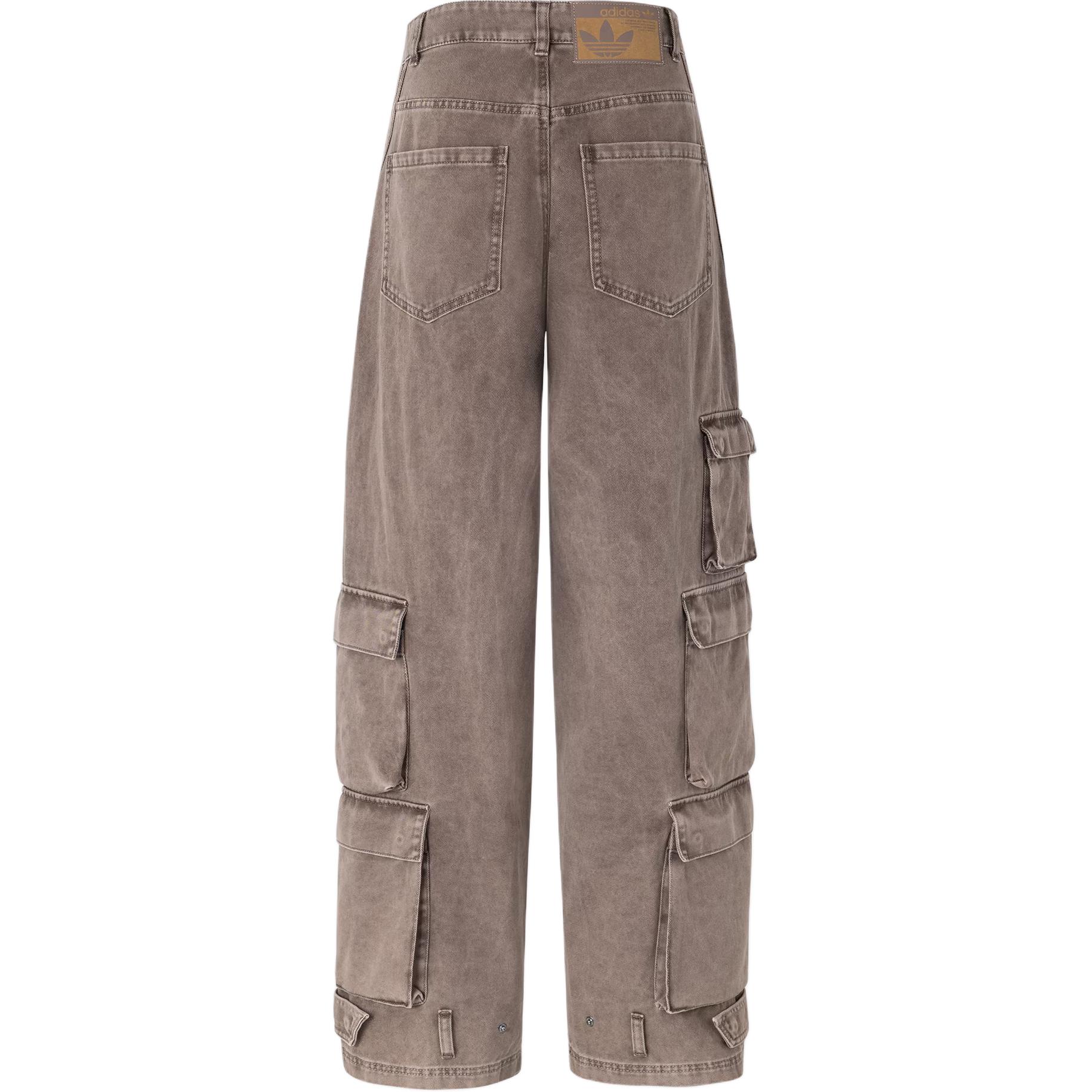 Lookbook adidas Originals 洗滌多口袋工裝褲 中性 地球棕色 休閒風格 KD4324