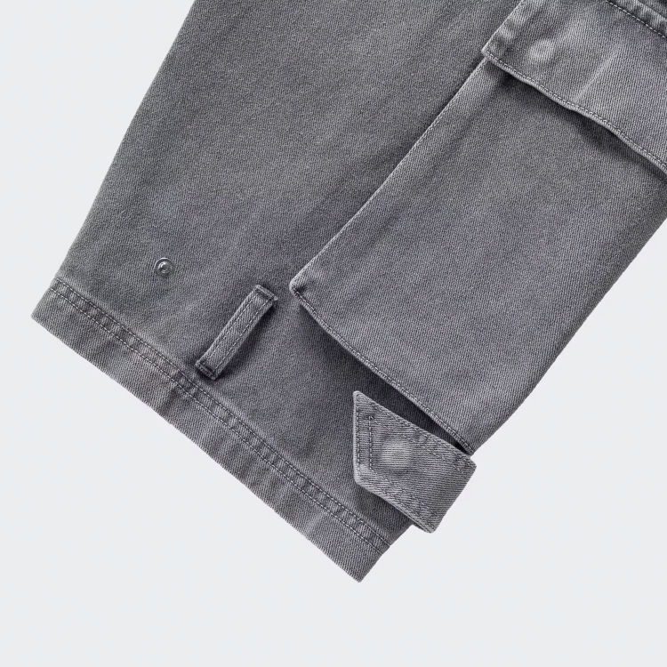 Sizing adidas Originals 水洗多口袋休閒長褲 男女款 花崗岩灰 KD4323