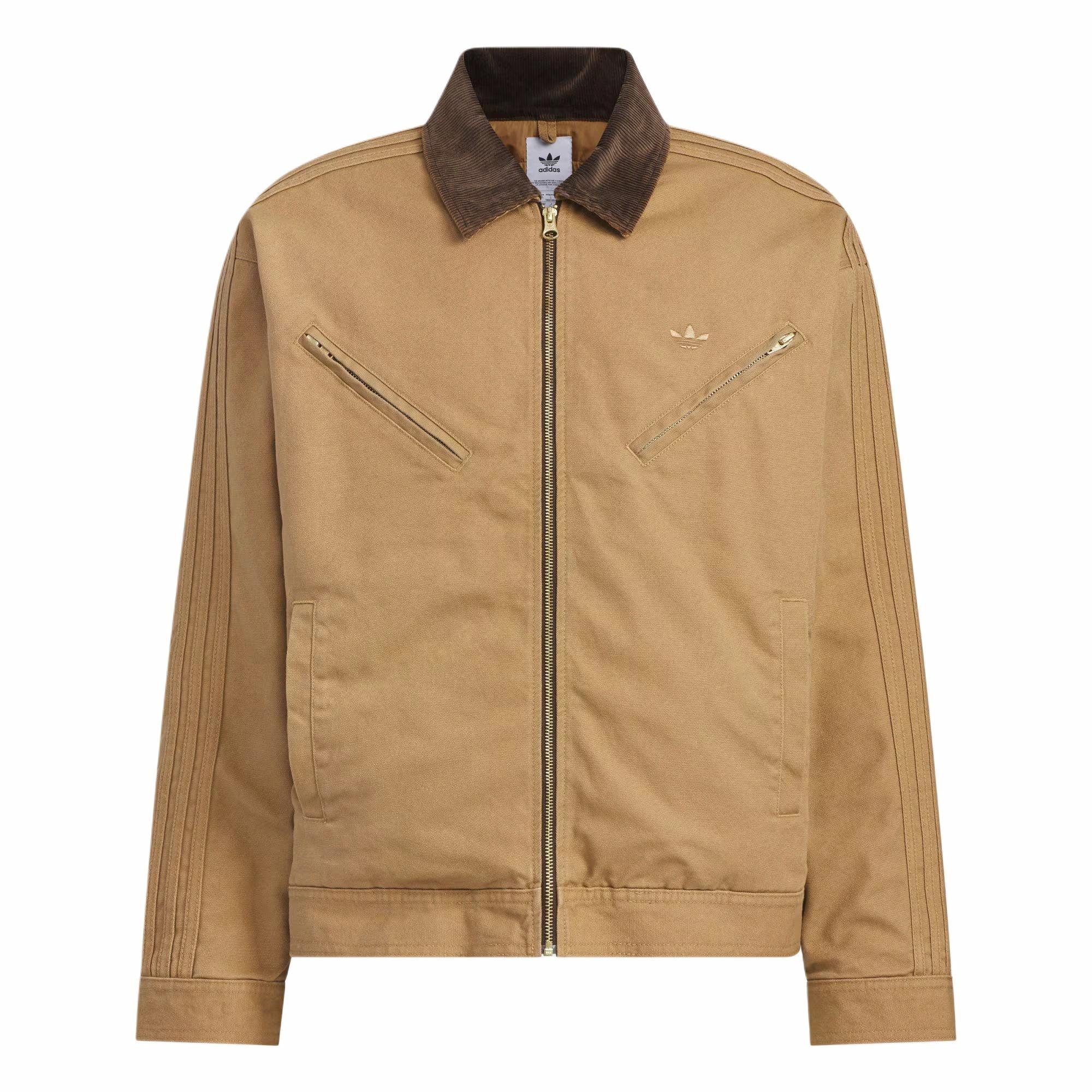 Order adidas Originals Jaket Washed Padded Coklat/Gold Kasual Hangat. JW9576
