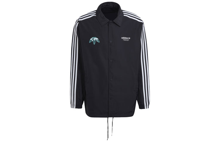 adidas Originals Waterproof Long-Sleeve Jacket Black HF4895