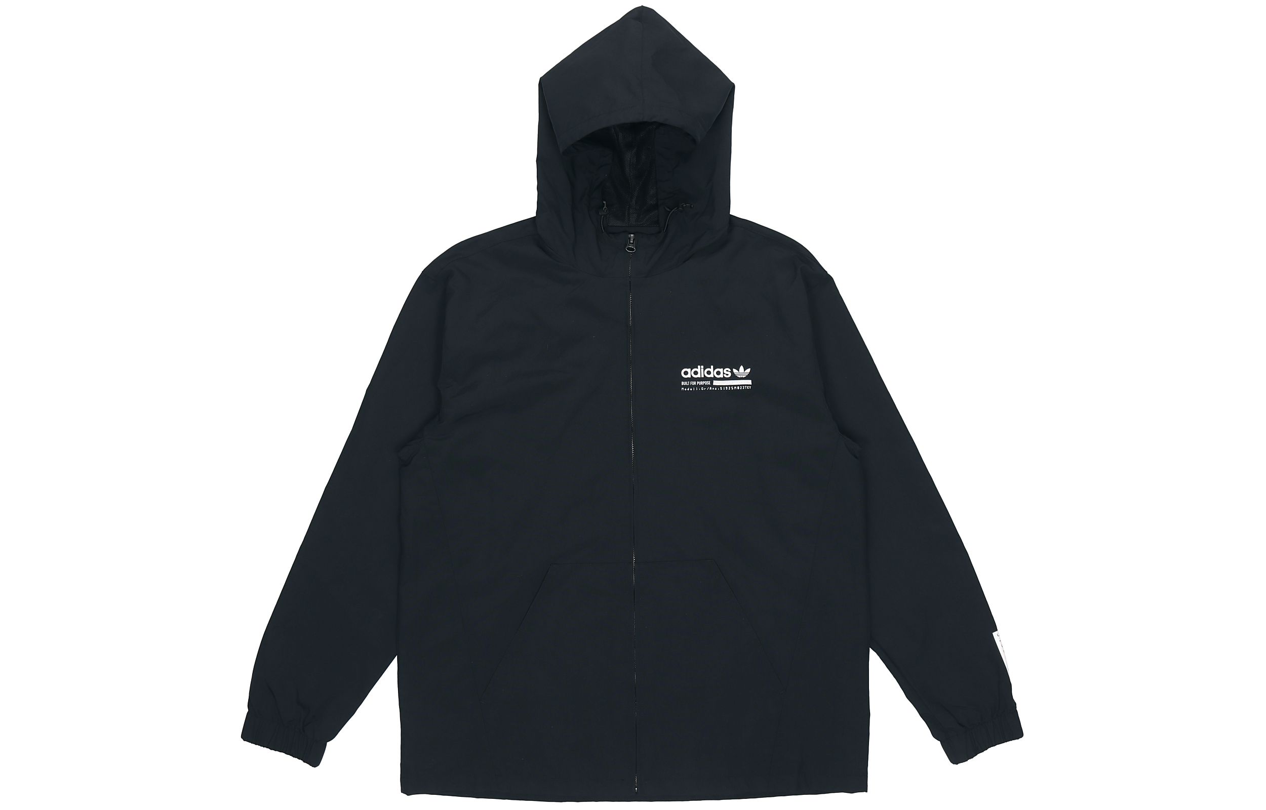 adidas Originals WB Kaval Logo Hoodie Jacket Black DX4236