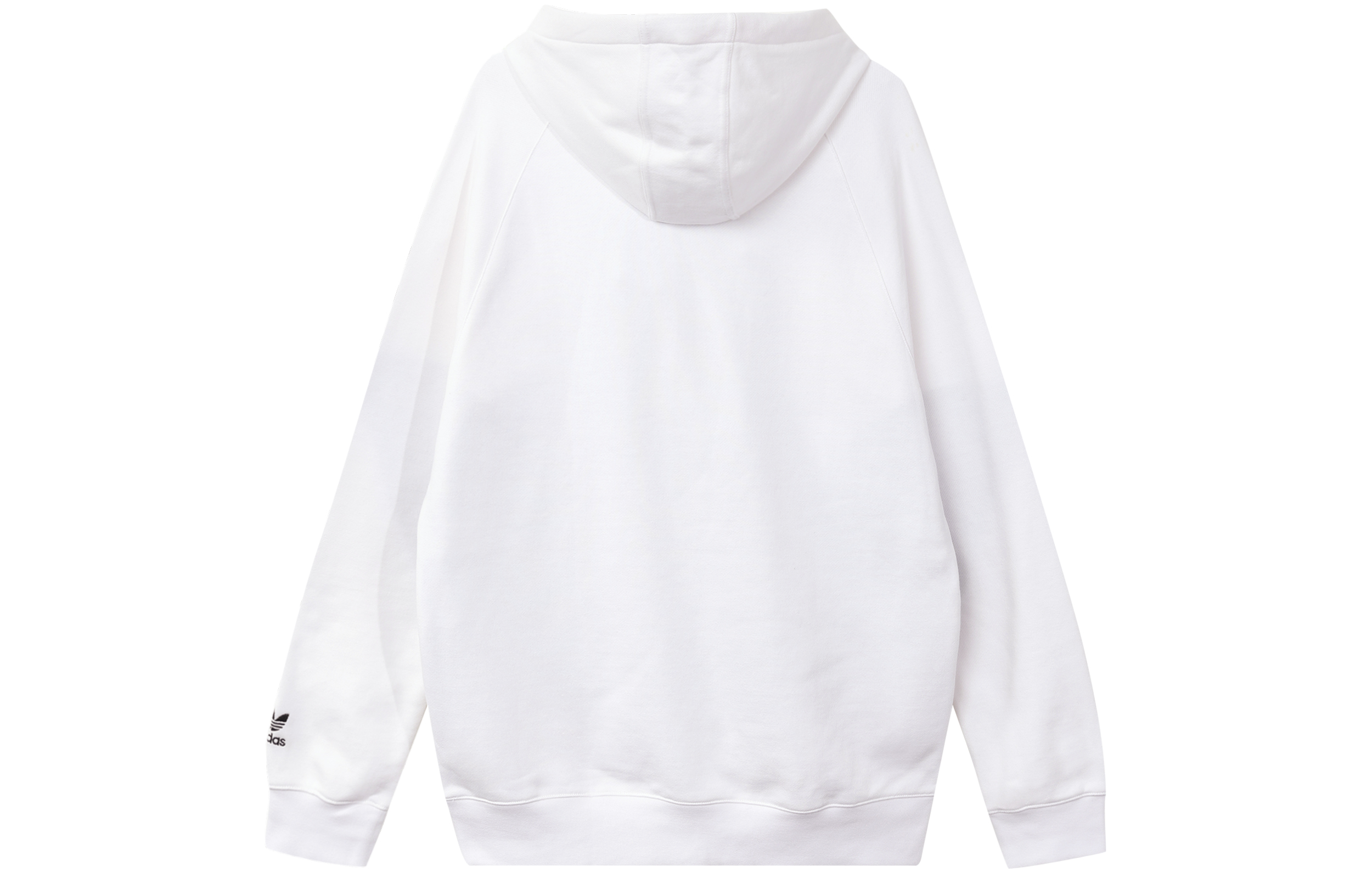 Lookbook adidas Originals Hoodie Putih Logo Trefoil Besar Pullover FM9909