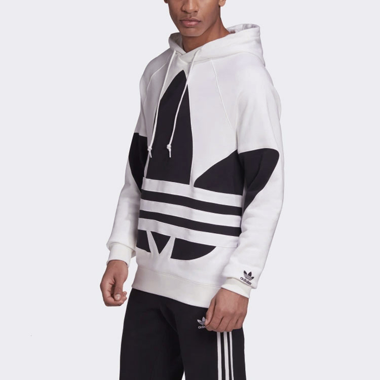 Details for adidas Originals Hoodie Putih Logo Trefoil Besar Pullover FM9909