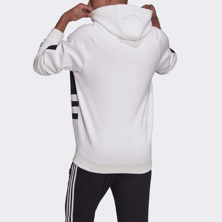 Sizing adidas Originals Hoodie Putih Logo Trefoil Besar Pullover FM9909