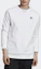 Shop adidas Originals 白色圓領套頭衫運動休閒衛衣 ED6208