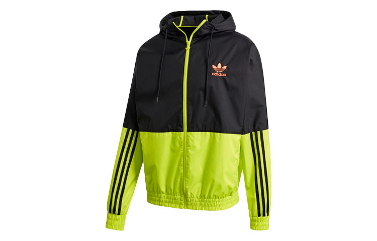 adidas Originals Windbreaker Multicolor Retro Zip Jacket Yellow - GK5924