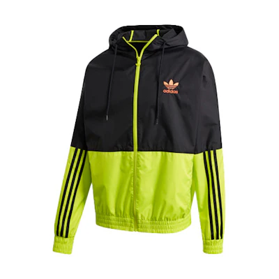 adidas Originals Windbreaker Multicolor Retro Zip Jacket Yellow - GK5924