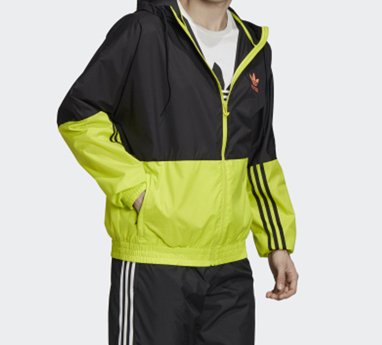 Shop Chaqueta Cortavientos Retro Multicolor con Cremallera adidas Originals Amarilla GK5924