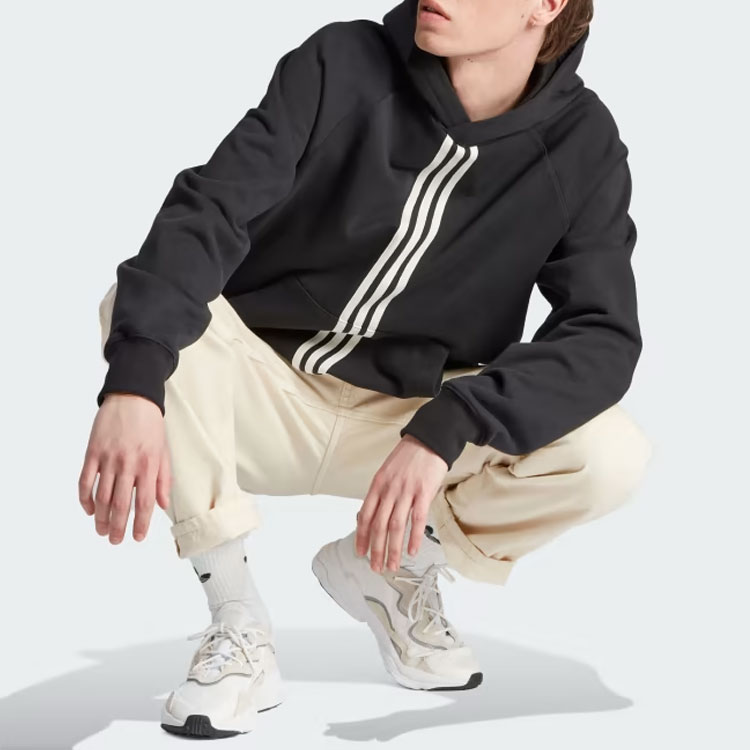 Purchase 아디다스 오리지널 윈터 핵드 후디 블랙 트라이컬러 맨투맨 IP9485