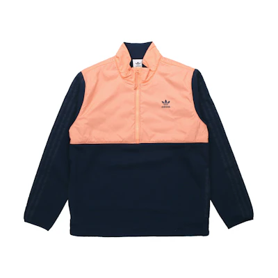 adidas Originals Winterised Half Zip Fleece Retro Jacket Navy - Sportswear GD0000