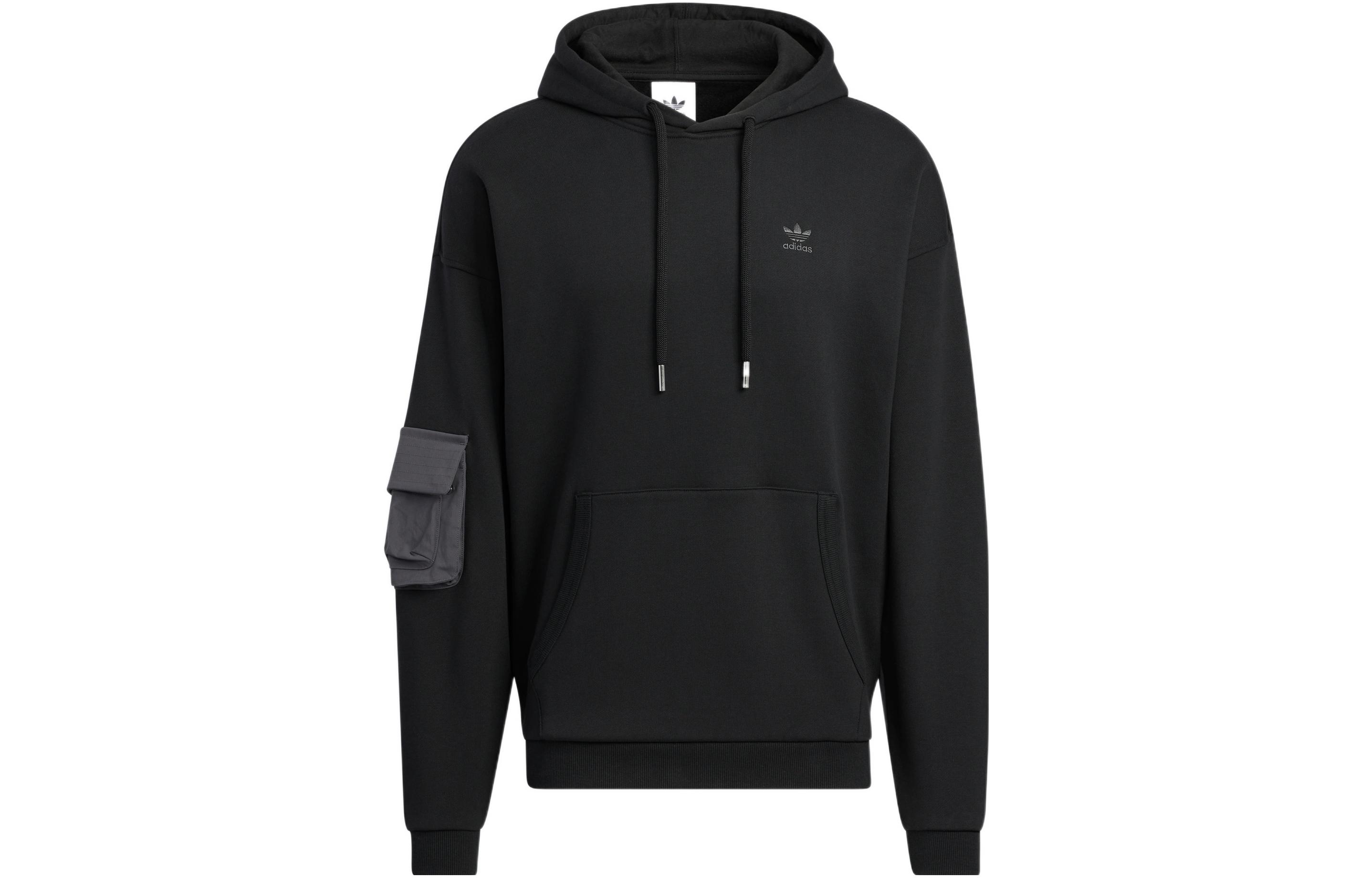 adidas Originals Ww Hoodie Black Pullover with Minimal Logo IC8157