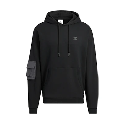 adidas Originals Ww Hoodie Black Pullover with Minimal Logo IC8157