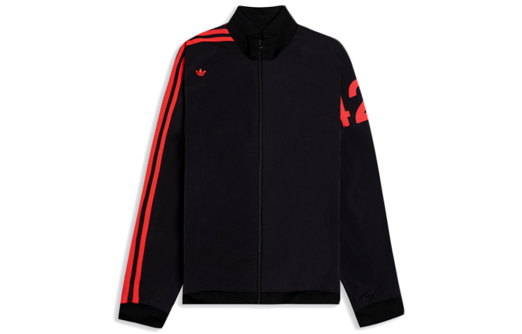 adidas Originals 424 Asymmetric 3-Stripes Track Jacket Black FS6238