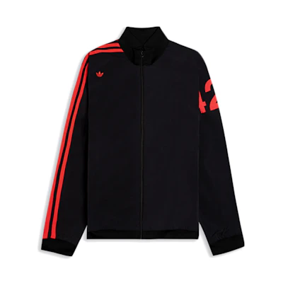 adidas Originals 424 Asymmetric 3-Stripes Track Jacket Black FS6238