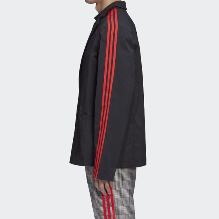 Adidas Originals 424 Blazer Black Three-Stripe Jacket FS6239 圖 7