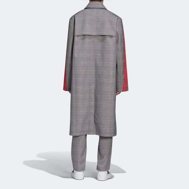 Purchase adidas Originals x 424 Grey Checkered Trench Coat Collaboration FS6235
