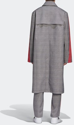 adidas Originals x 424 Grey Checkered Trench Coat Collaboration FS6235 Purchase adidas Originals x 424 Grey Checkered Trench Coat Collaboration FS6235