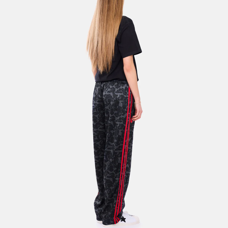 adidas Originals A BATHING APE Collaboration SS25 Red Black Striped Pants Unisex. JN7125 圖 6