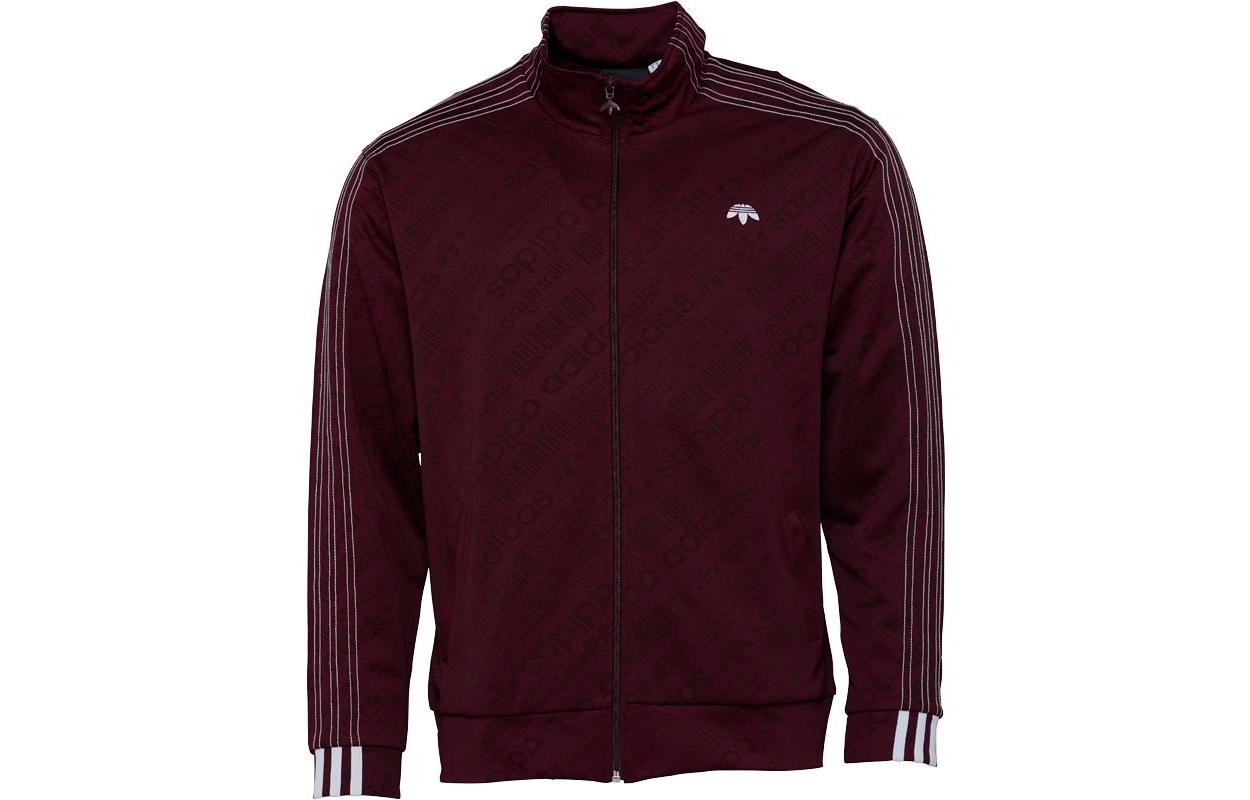 adidas Originals Alexander Wang Logo Long-Sleeve Jacket Deep Red Menswear CF1083