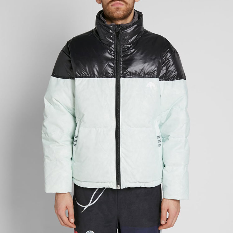 adidas Originals Alexander Wang Ripstop Colorblock Down Jacket Mint Green Mens. DT9504 圖 5