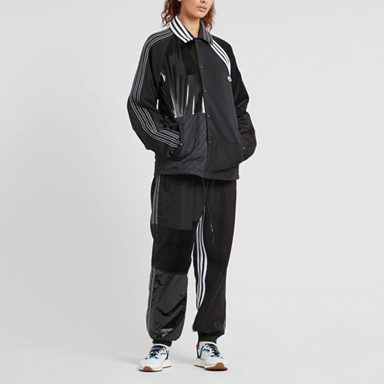 adidas Originals Alexander Wang Striped Logo Track Jacket Black Unisex BP6689 圖 11