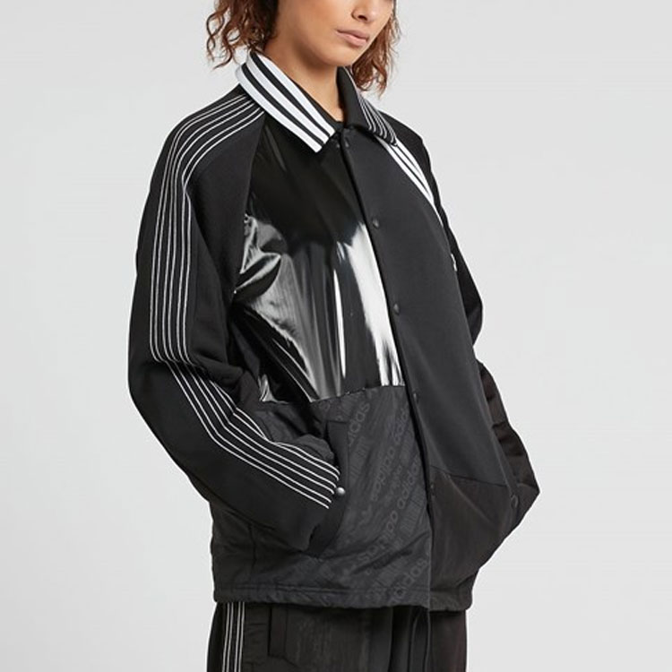 adidas Originals Alexander Wang Striped Logo Track Jacket Black Unisex BP6689 圖 9