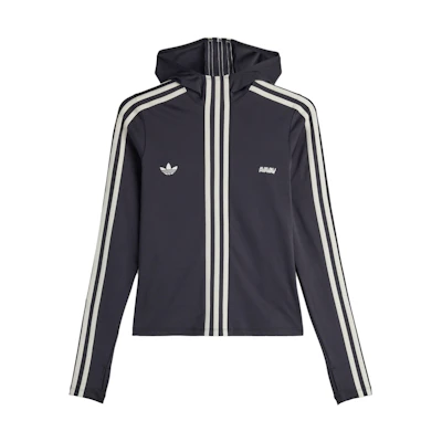 adidas Originals AVAVAV FW24 Slim Fit Striped Comfort Jacket Unisex Black. JG1426