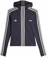 Order 아디다스 오리지널스 x AVAVAV FW24 슬림핏 스트라이프 컴포트 자켓 유니섹스 블랙. JG1426
