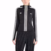 Shop 아디다스 오리지널스 x AVAVAV FW24 슬림핏 스트라이프 컴포트 자켓 유니섹스 블랙. JG1426