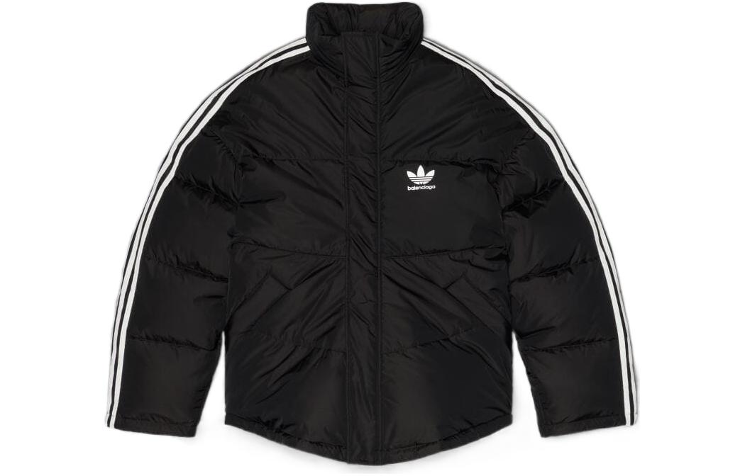 adidas Originals Balenciaga Striped Logo Track Jacket Black IB5246