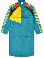adidas Originals x BED J.W. FORD Green Colorblock Long Casual Coat FS3758 adidas Originals x BED J.W. FORD Green Colorblock Long Casual Coat FS3758