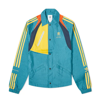 adidas Originals BED J W FORD Bench Jacket Green Colorblock Track Jacket FS3759