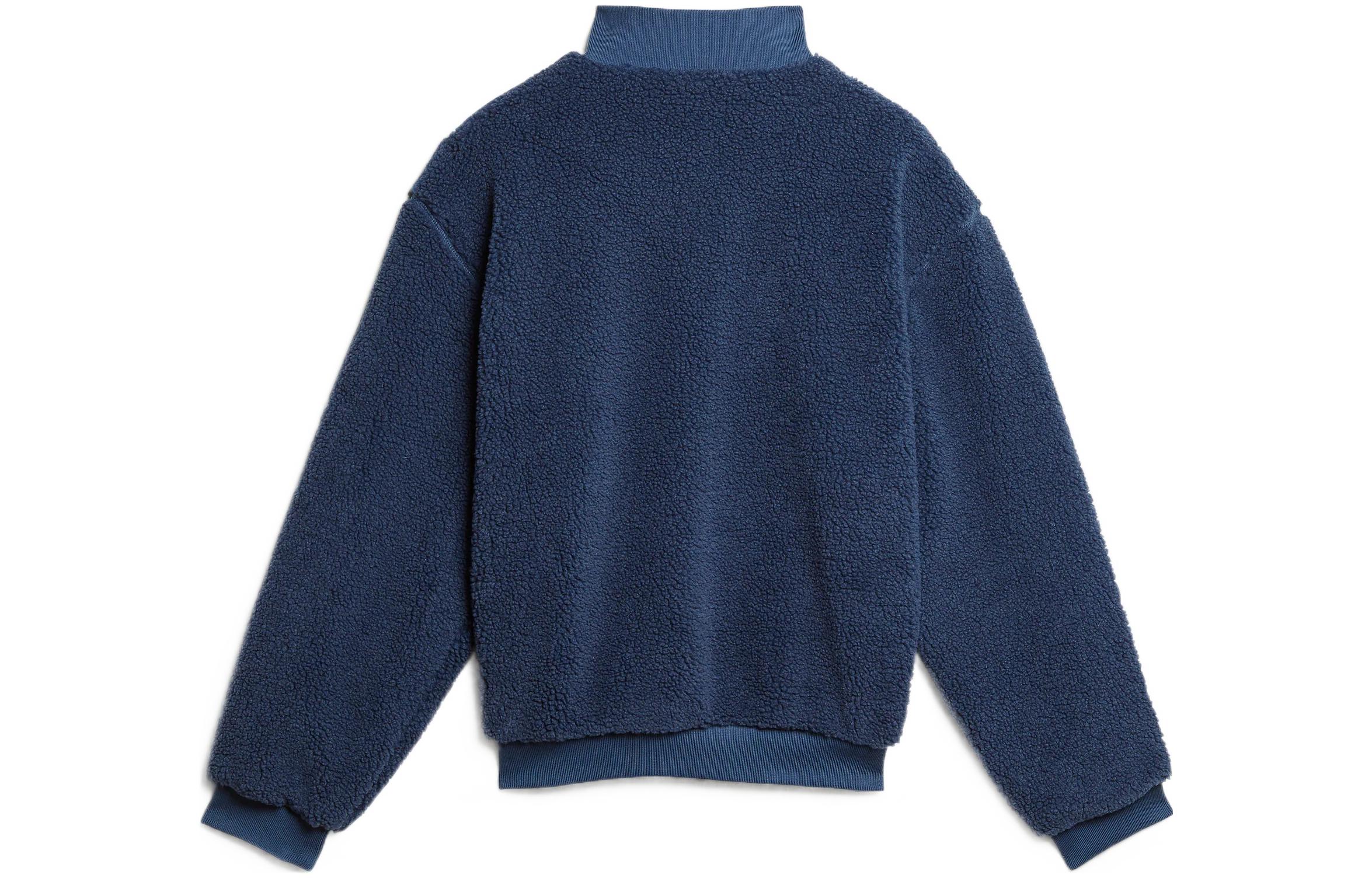 Lookbook adidas Originals x Blondey Striped Pullover Sweatshirt Biru. GS9267