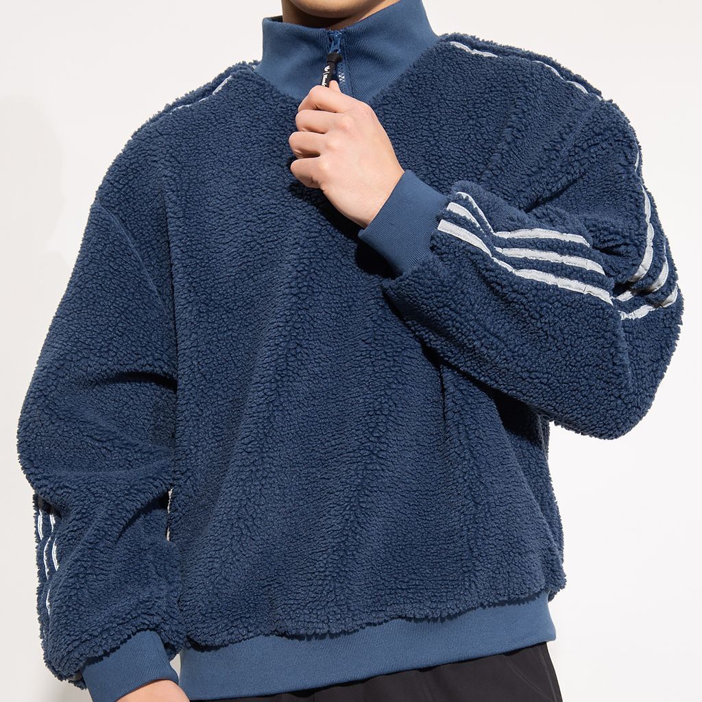 Cheap adidas Originals x Blondey Striped Pullover Sweatshirt Biru. GS9267