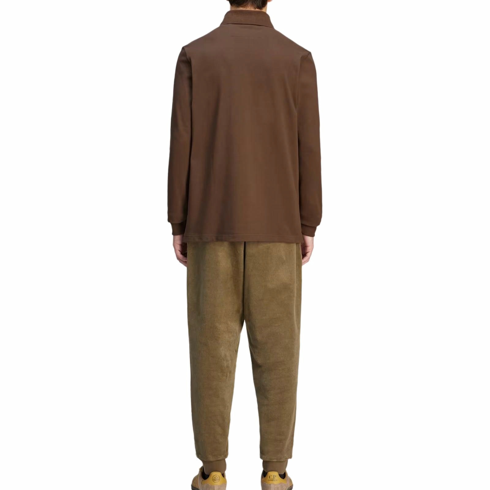 Details for 阿迪达斯 Originals x C.P. Company 棕色刺绣长袖 Polo 衫 男女款 JE8671