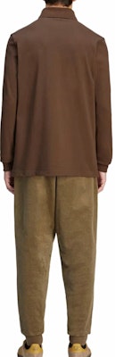 阿迪达斯 Originals x C.P. Company 棕色刺绣长袖 Polo 衫 男女款 JE8671 Details for 阿迪达斯 Originals x C.P. Company 棕色刺绣长袖 Polo 衫 男女款 JE8671