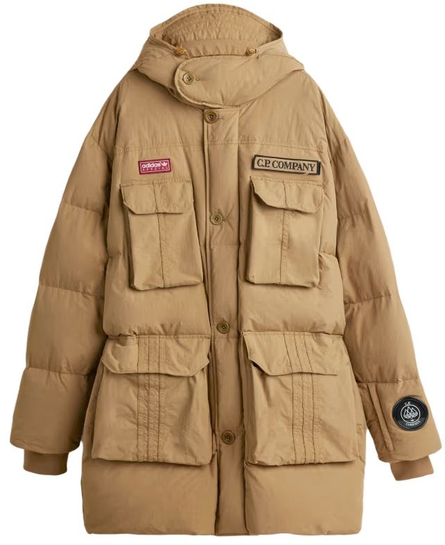 adidas-originals-x-c-p-company-fw-24-unisex-loose-fit-down-jacket-light-brown-je-8673