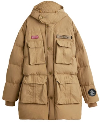 adidas Originals x C.P. Company FW24 男女寬鬆羽絨外套 淺棕色 JE8673 Order adidas Originals x C.P. Company FW24 男女寬鬆羽絨外套 淺棕色 JE8673