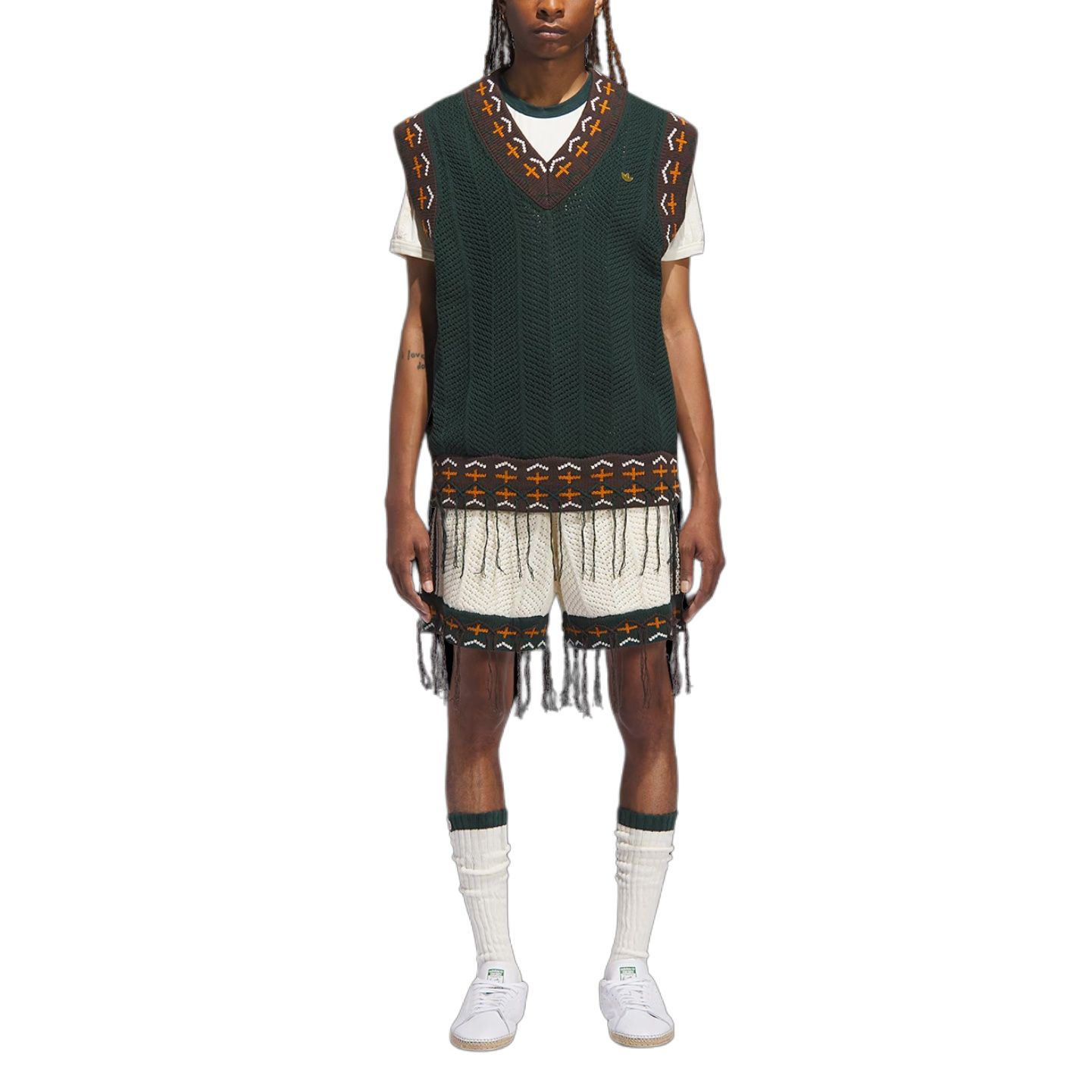 Details for adidas Originals x CLOT Edison Chen Chaleco de Crochet Unisex Moda Deportiva. JP1606