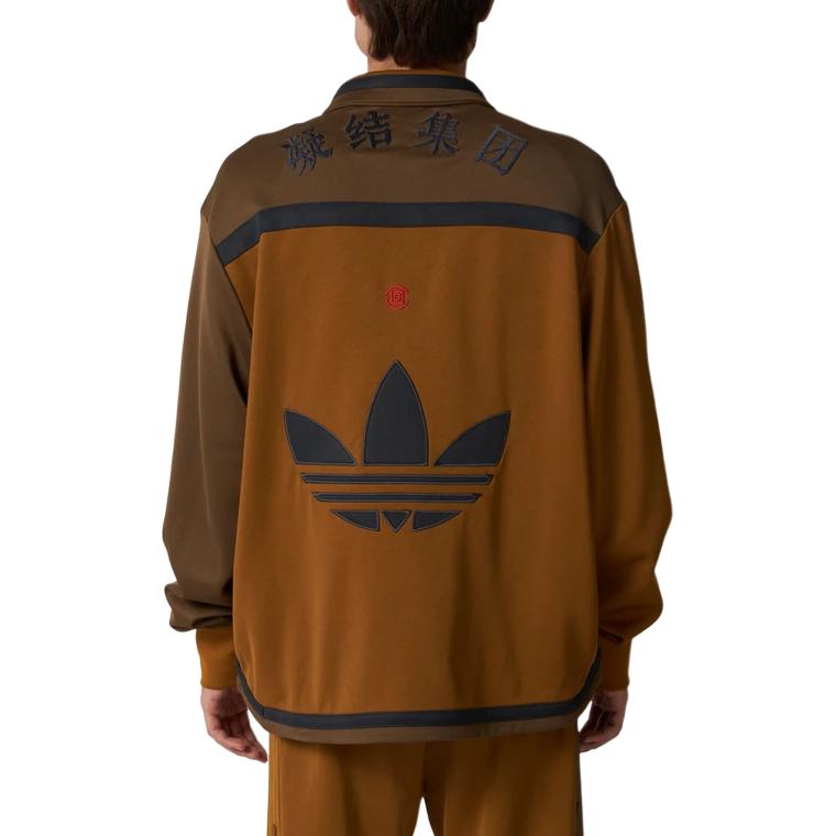 Shop アディダス オリジナルス × CLOT エディソン・チャン FW24 カラーブロック ジャケット ブロンズ IY8664
