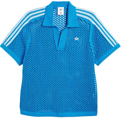 阿迪达斯Originals x CLOT FW24网面男女同款蓝色POLO衫 - 时尚舒适。 JE9592 Buy 阿迪达斯Originals x CLOT FW24网面男女同款蓝色POLO衫 - 时尚舒适。 JE9592