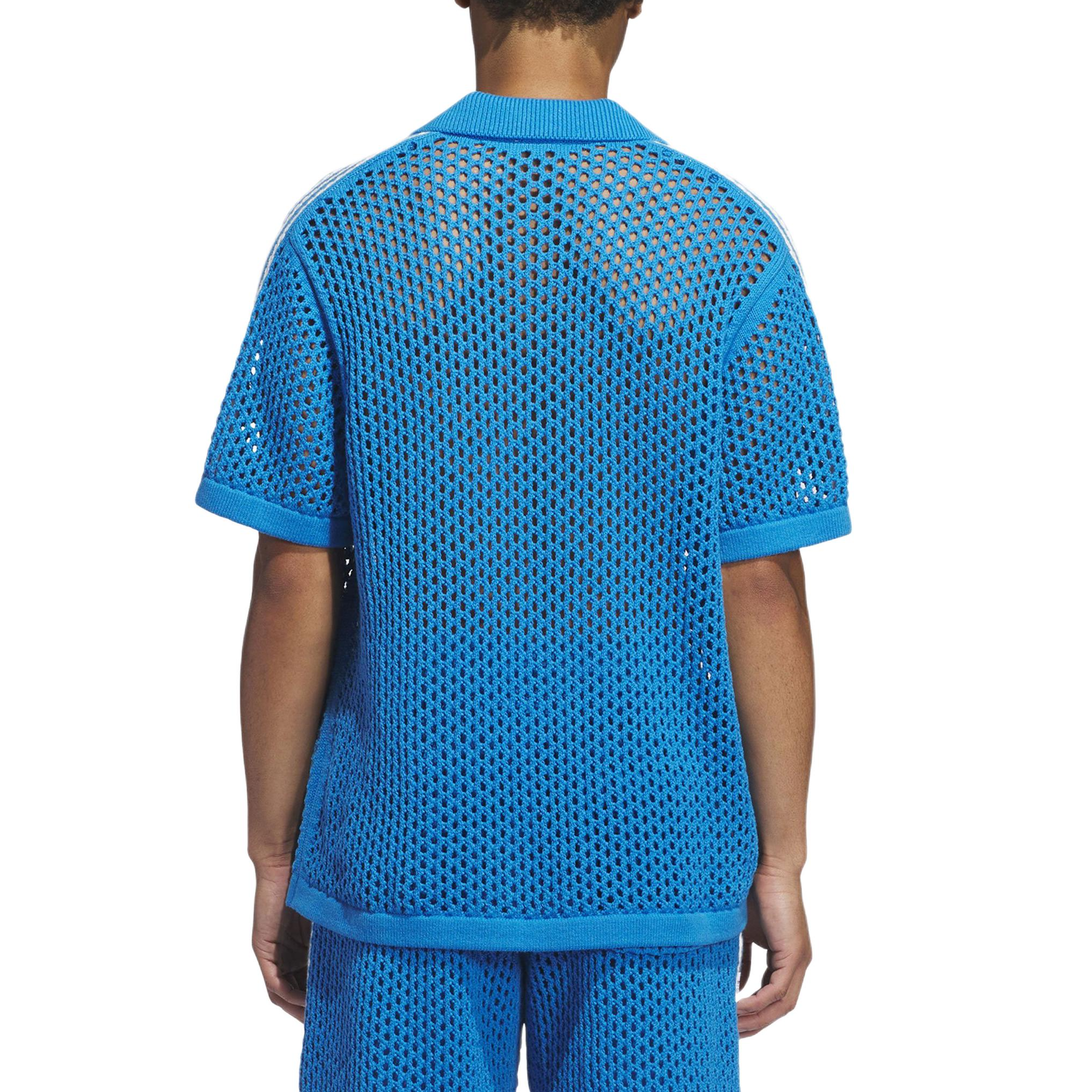 Purchase 阿迪达斯Originals x CLOT FW24网面男女同款蓝色POLO衫 - 时尚舒适。 JE9592