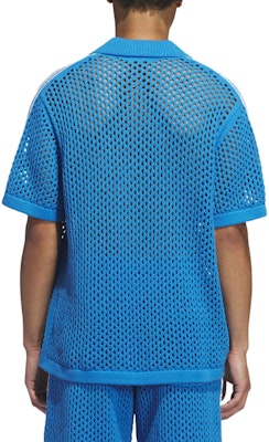 阿迪达斯Originals x CLOT FW24网面男女同款蓝色POLO衫 - 时尚舒适。 JE9592 Purchase 阿迪达斯Originals x CLOT FW24网面男女同款蓝色POLO衫 - 时尚舒适。 JE9592