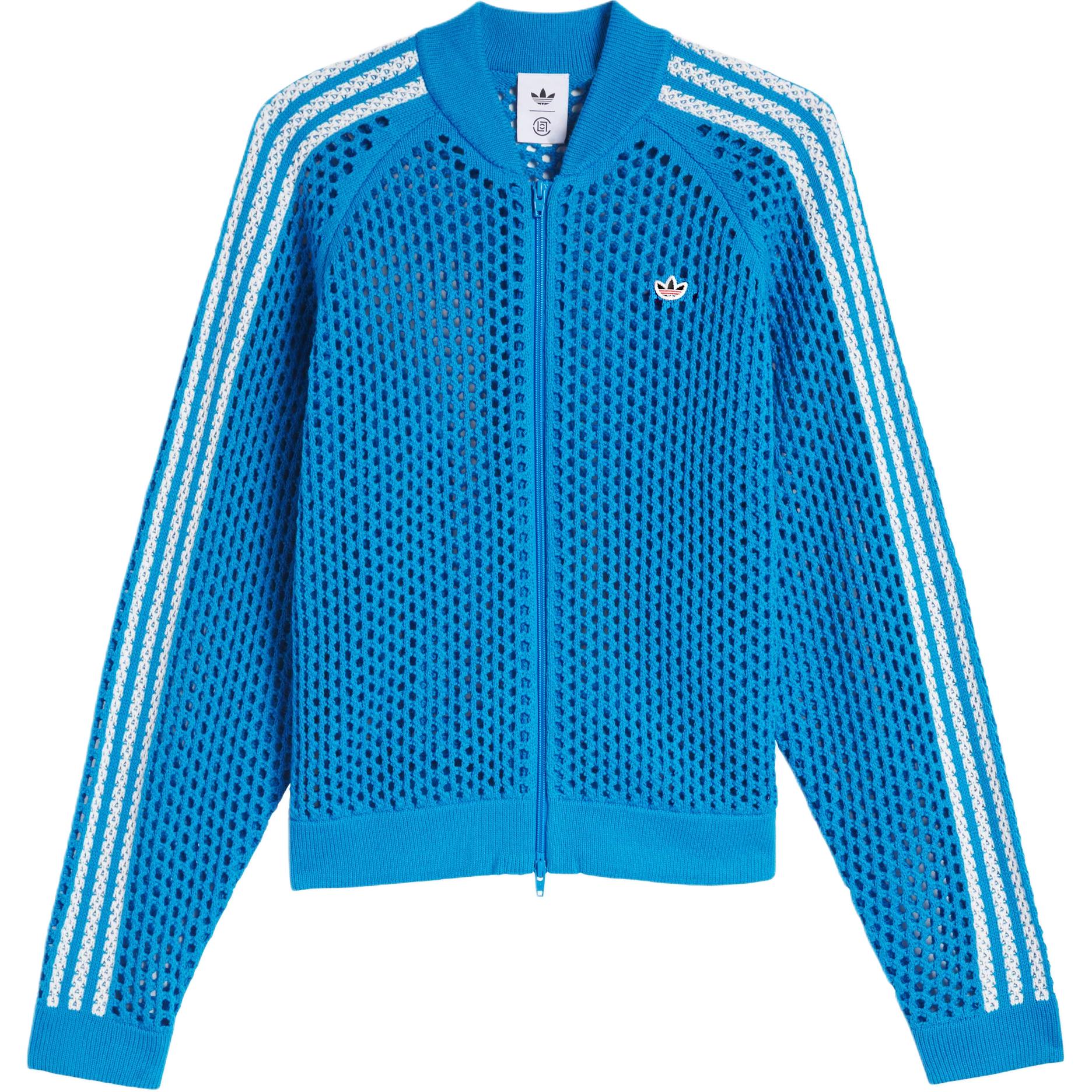 Buy adidas Originals x CLOT 藍色針織網眼外套 FW24 男女時尚舒適外套 JF4268