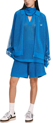 adidas Originals x CLOT 藍色針織網眼外套 FW24 男女時尚舒適外套 JF4268 Shop adidas Originals x CLOT 藍色針織網眼外套 FW24 男女時尚舒適外套 JF4268