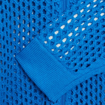 adidas Originals x CLOT 藍色針織網眼外套 FW24 男女時尚舒適外套 JF4268 Details for adidas Originals x CLOT 藍色針織網眼外套 FW24 男女時尚舒適外套 JF4268