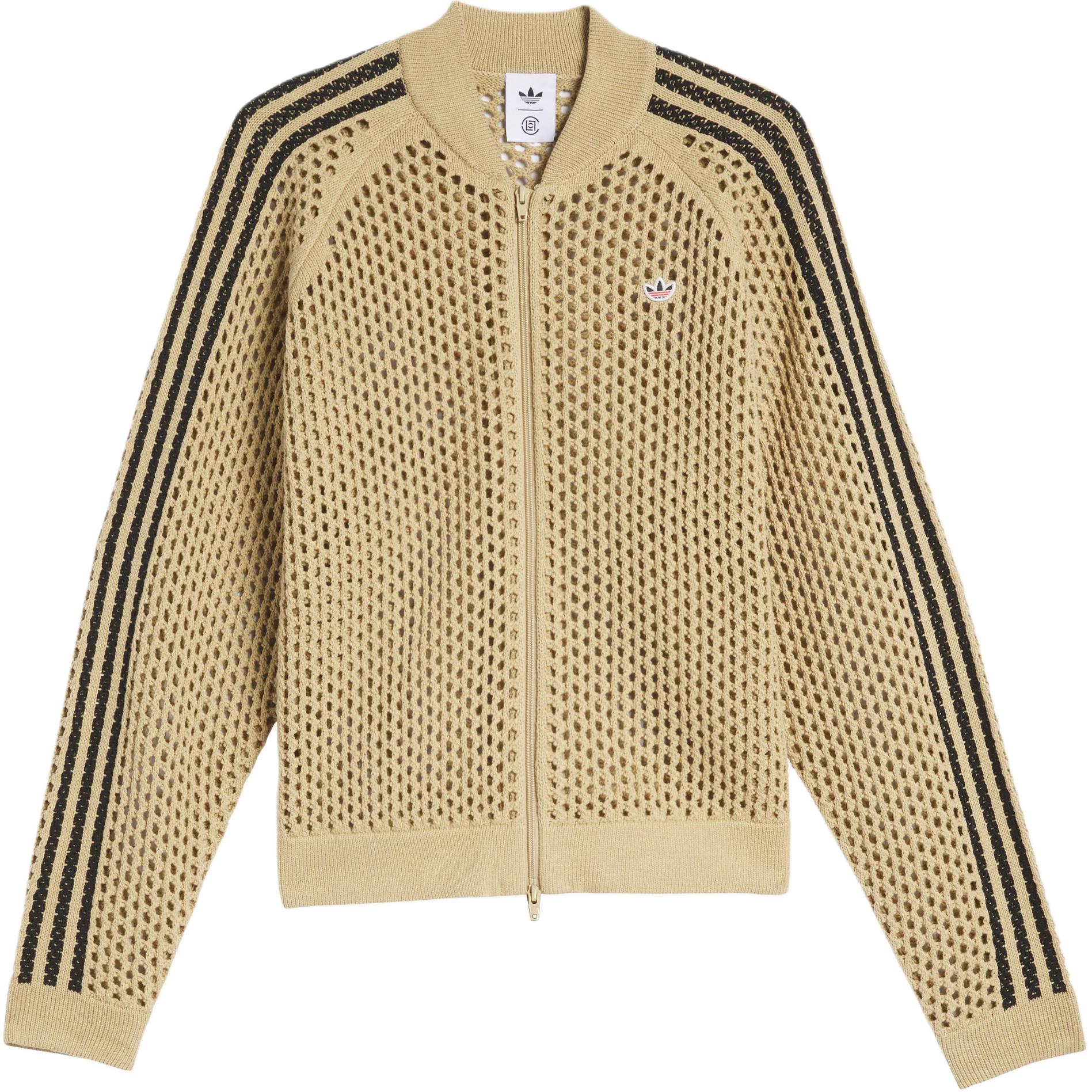 adidas Originals x CLOT Unisex Knitted Mesh Track Top Brown FW24 JF4270