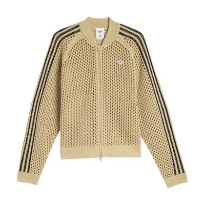 adidas Originals CLOT Unisex Knitted Mesh Track Top Brown FW24 JF4270